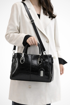 Valencia | Women Braided Handle Structured Handbag