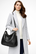 Sloane | Women Oversized Zip Detail Hobo Shoulder Bag