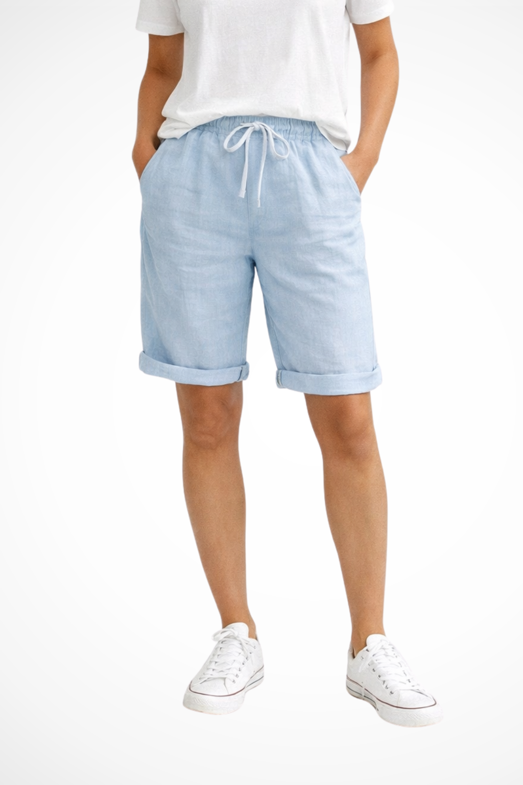 Aveline | Women Relaxed Fit Linen Capri Pants for Everyday Wear