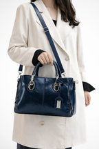 Valencia | Women Braided Handle Structured Handbag