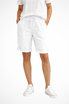 Aveline | Women Relaxed Fit Linen Capri Pants for Everyday Wear