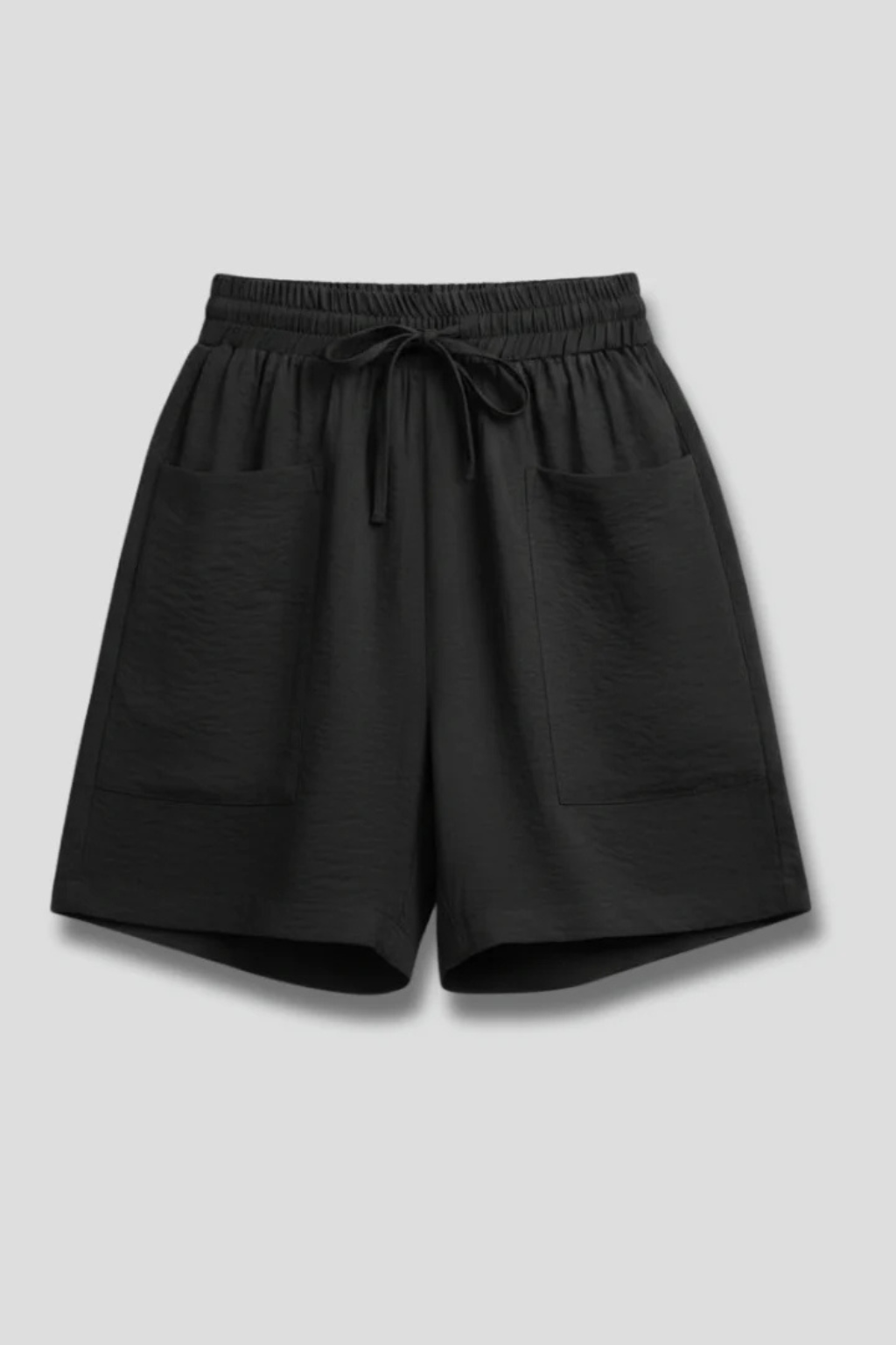 Tessa | Women Textured Drawstring Waist Casual Shorts with Pockets