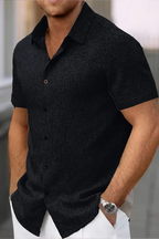 Callum | Men Short Sleeve Button Down Summer Shirt