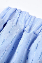 Darla | Women Oversized Long Sleeve Broderie Shirt and Matching Shorts Summer Set