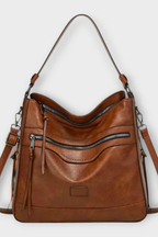Ardelle | Women Zip Detail Slouchy Shoulder Bag