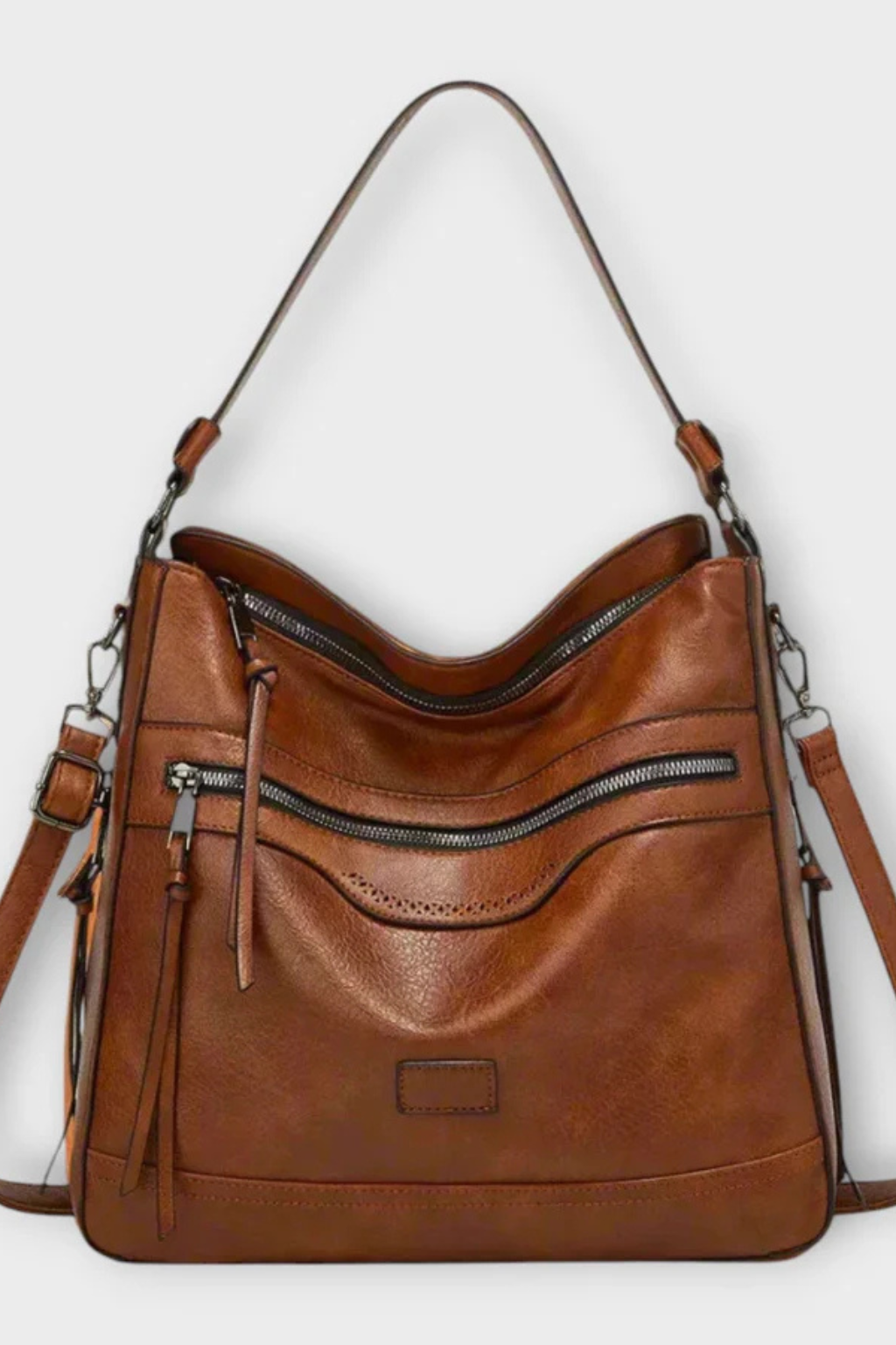 Ardelle | Women Zip Detail Slouchy Shoulder Bag