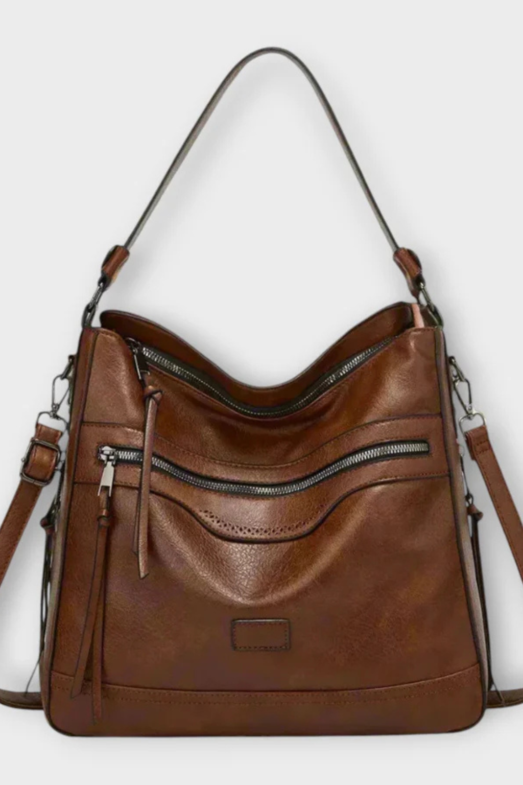 Ardelle | Women Zip Detail Slouchy Shoulder Bag
