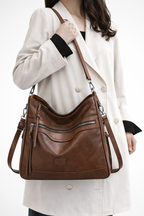 Ardelle | Women Zip Detail Slouchy Shoulder Bag