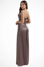 Lorenna | Women Satin Corset Wedding Guest Maxi Dress