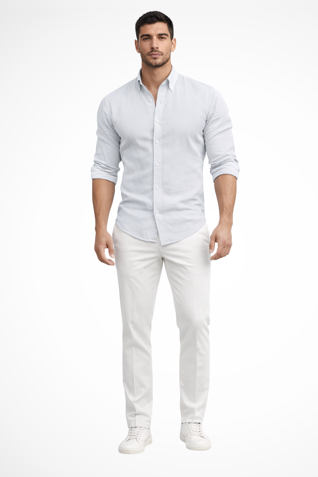 Callum | Men Loose Fit Long Sleeve Cotton Lapel Casual Summer Shirt