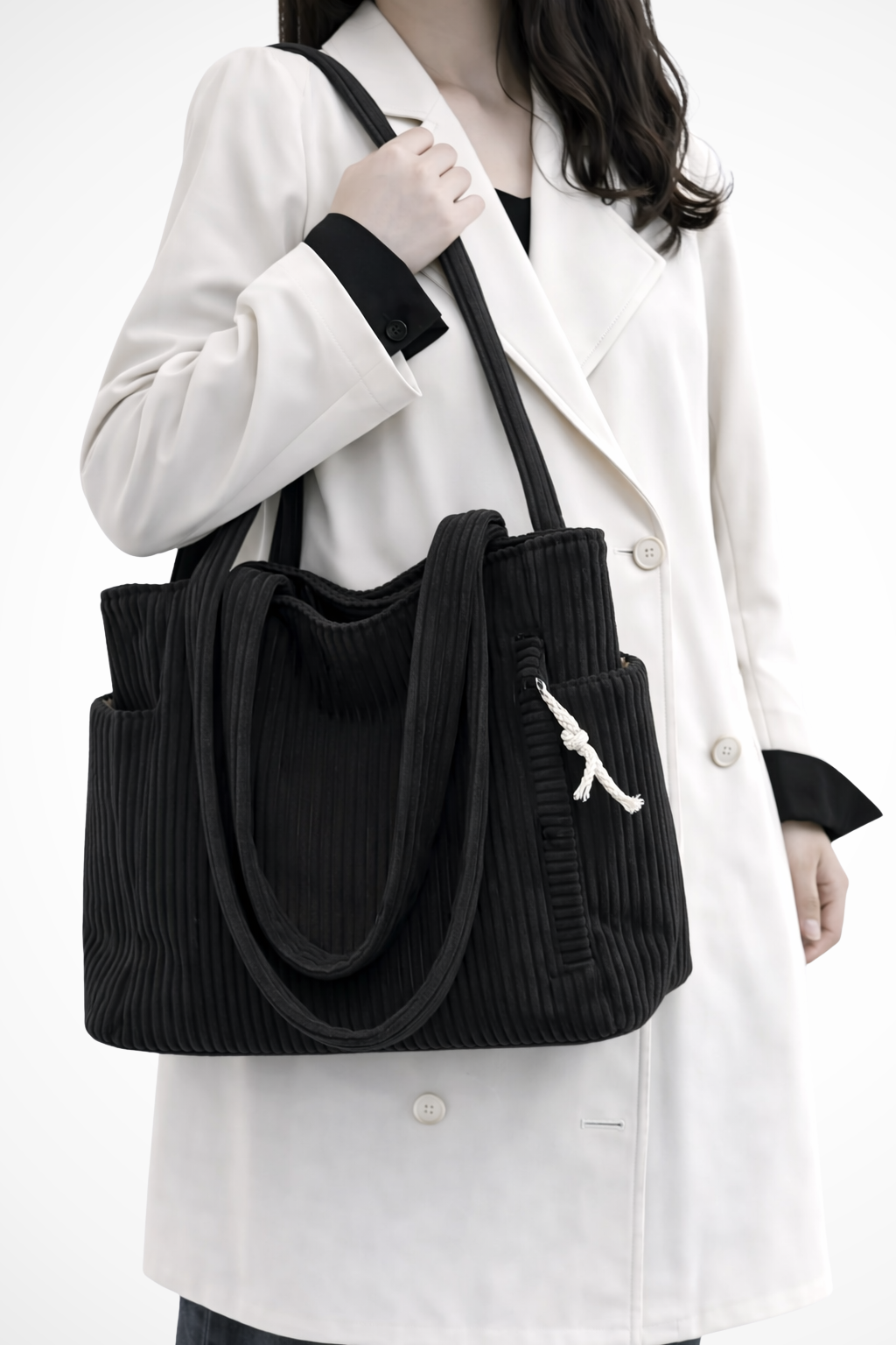 Cordelia | Women Corduroy Everyday Tote Bag