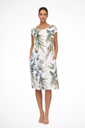 Ivy | Women Casual Relaxed Fit Summer Dress with Botanical Print