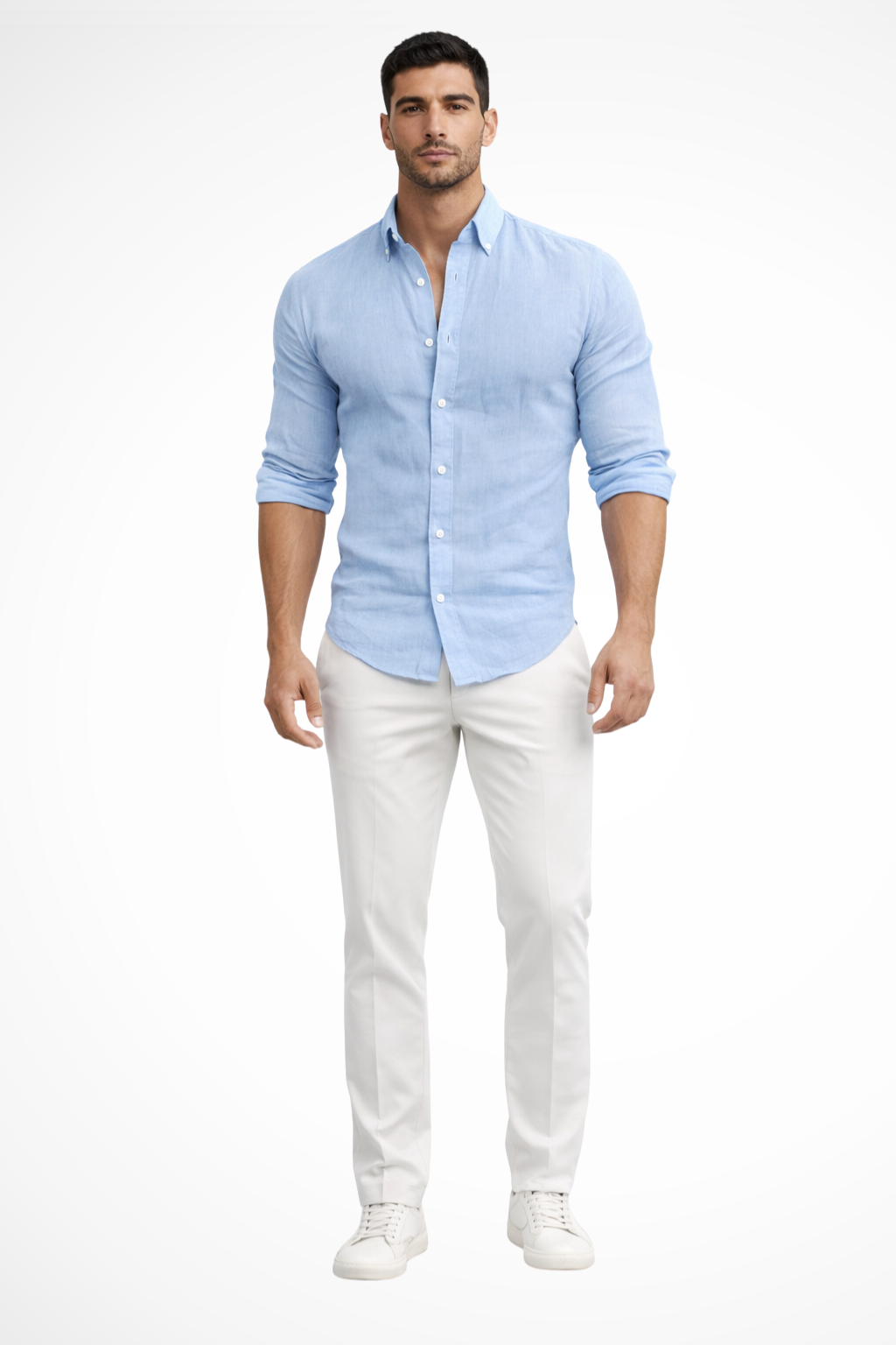 Callum | Men Loose Fit Long Sleeve Cotton Lapel Casual Summer Shirt