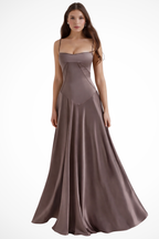 Lorenna | Women Satin Corset Wedding Guest Maxi Dress