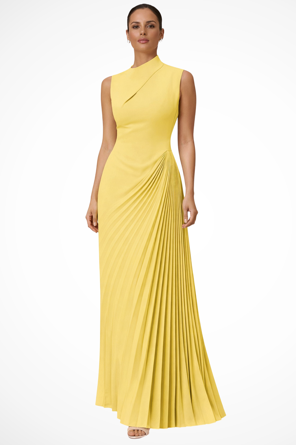 Lolalita | Women One Shoulder Pleated Wedding Guest Race Day Maxi Dress