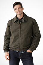 Jack | Men Zip Up Harrington Jacket with Elasticated Cuffs