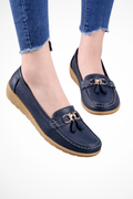 Gwendoline | Women Tassel Detail Slip On Ballet Flats Loafers