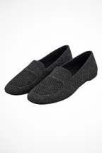 Laurentia | Women Square Toe Knit Mesh Slip On Ballet Flats
