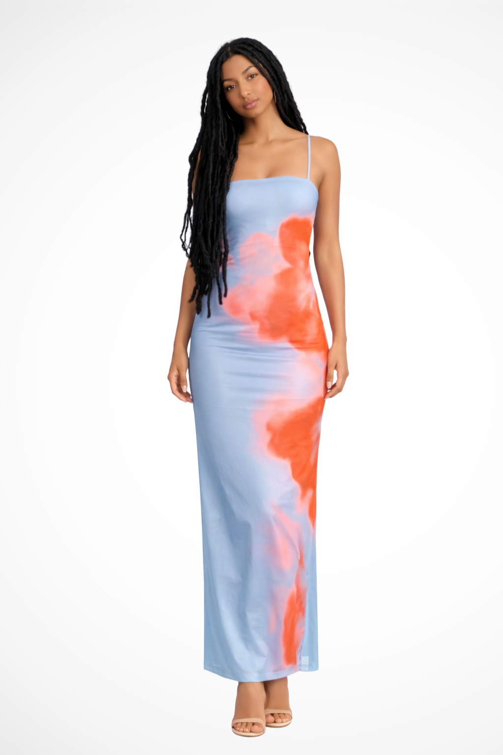 Aurea | Women Strapless Printed Maxi Beach Dress