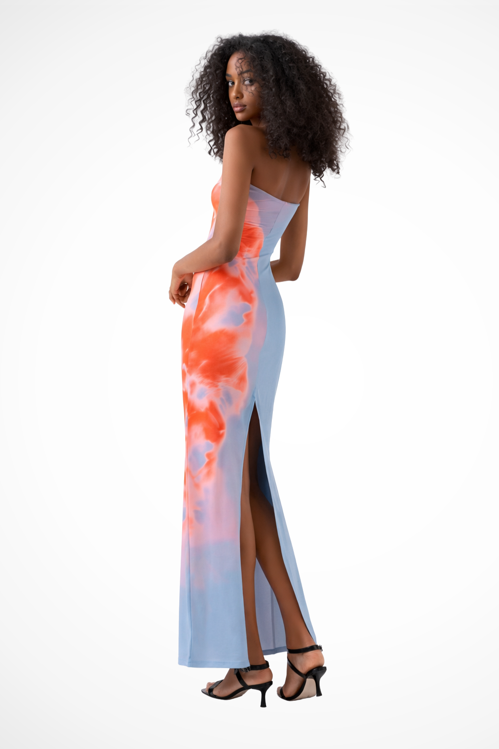 Aurea | Women Strapless Printed Maxi Beach Dress