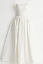Aurevia | Women Ascot Style A Line Wedding Guest Midi Dress