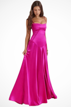 Lorenna | Women Satin Corset Wedding Guest Maxi Dress