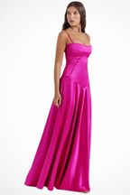 Lorenna | Women Satin Corset Wedding Guest Maxi Dress