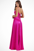 Lorenna | Women Satin Corset Wedding Guest Maxi Dress