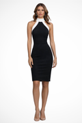 Marianah | Women’s Sleeveless Halterneck Midi Elegant Dress