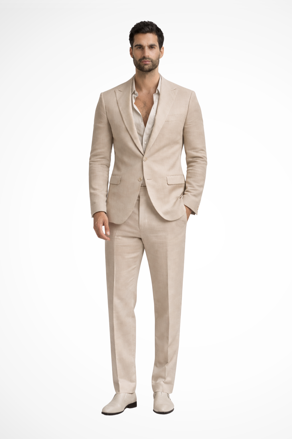Monty | Men Relaxed Fit Linen Summer Wedding Guest Suit