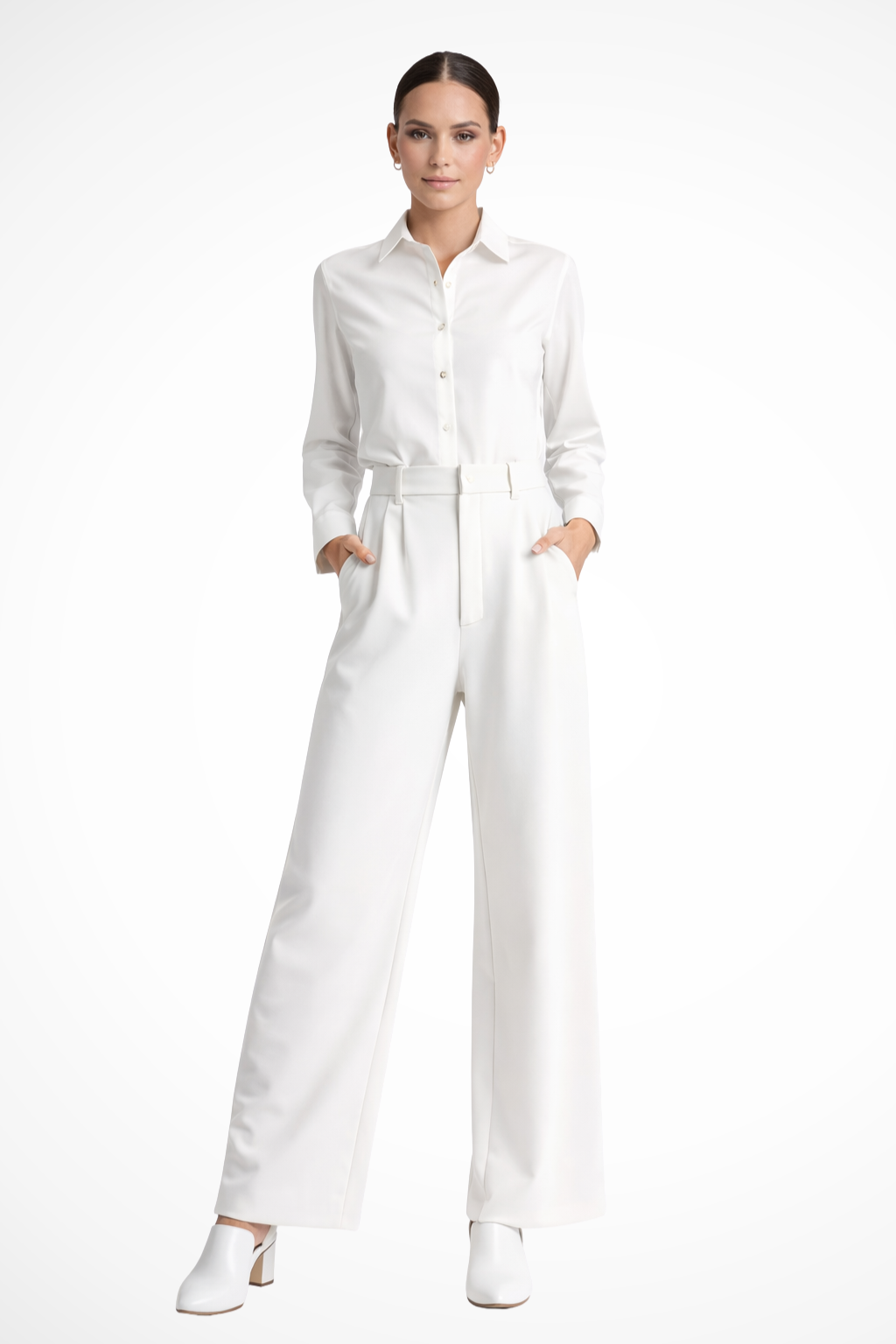 Zanira | Women Wide Leg High Waisted Trousers