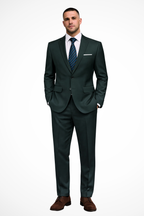 Langford | Men Fitted Two Piece Wedding Guest Suit with Notch Lapel
