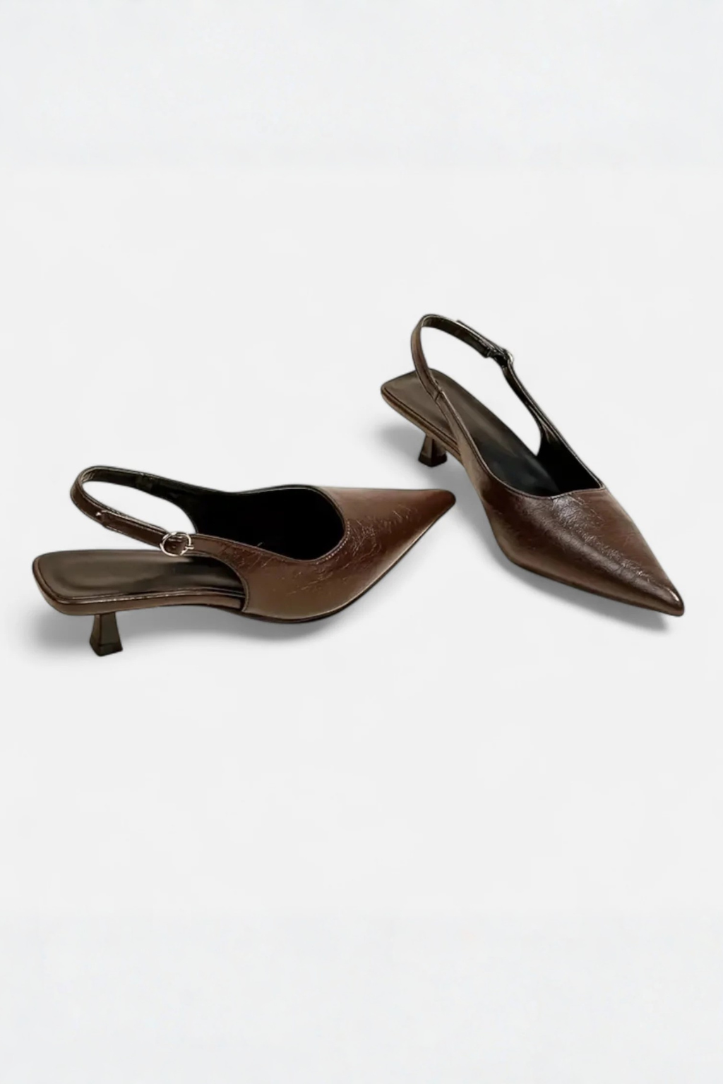 Lucinda | Women Pointed Toe Slingback Kitten Heels