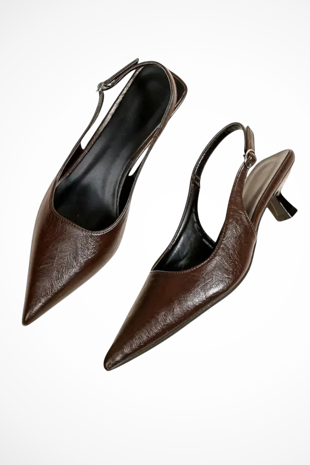 Lucinda | Women Pointed Toe Slingback Kitten Heels