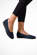 Dorothea | Women Knit Round Toe Slip On Ballet Flats