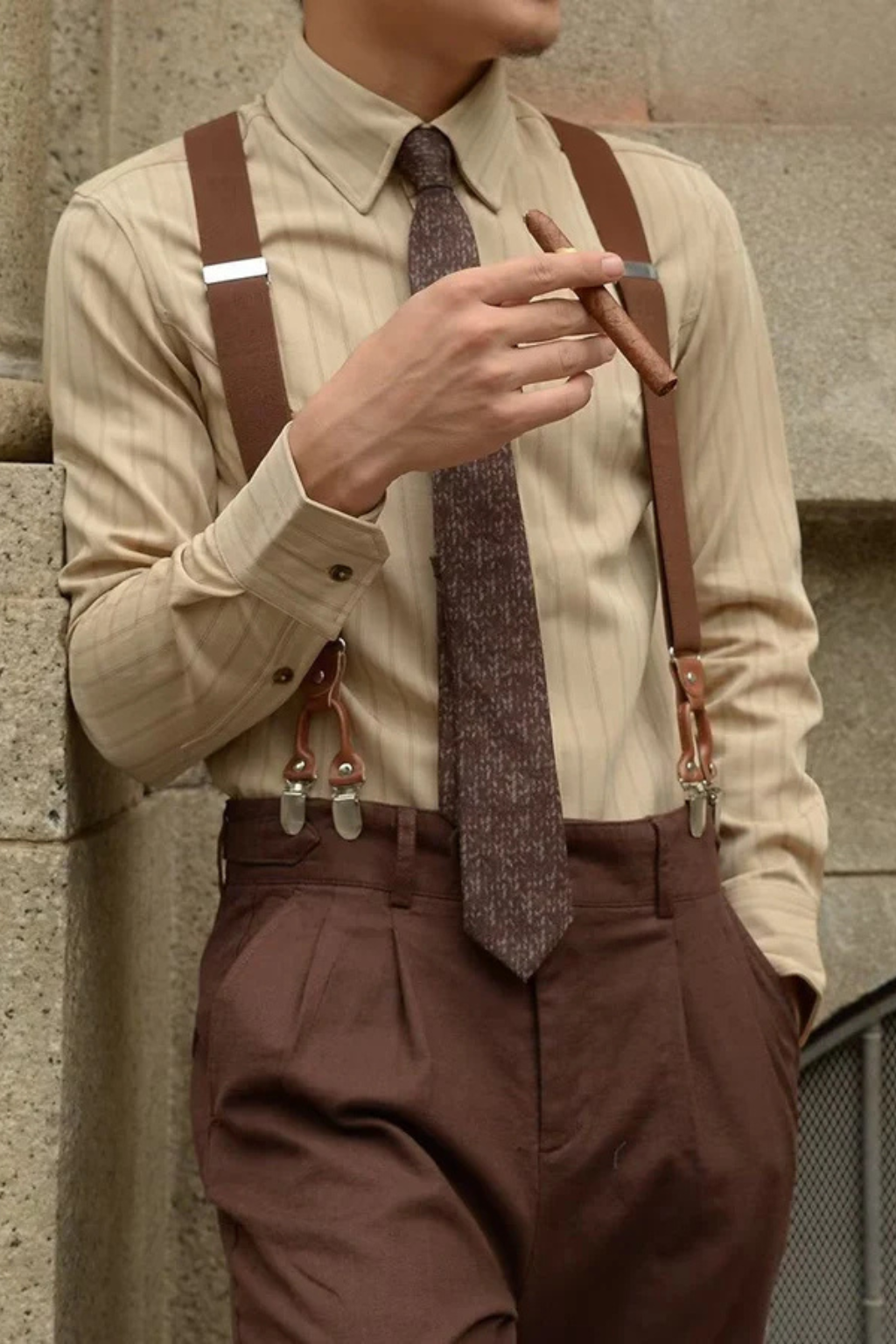 Rupert | Men Striped Long Sleeve Button Down Formal Shirt