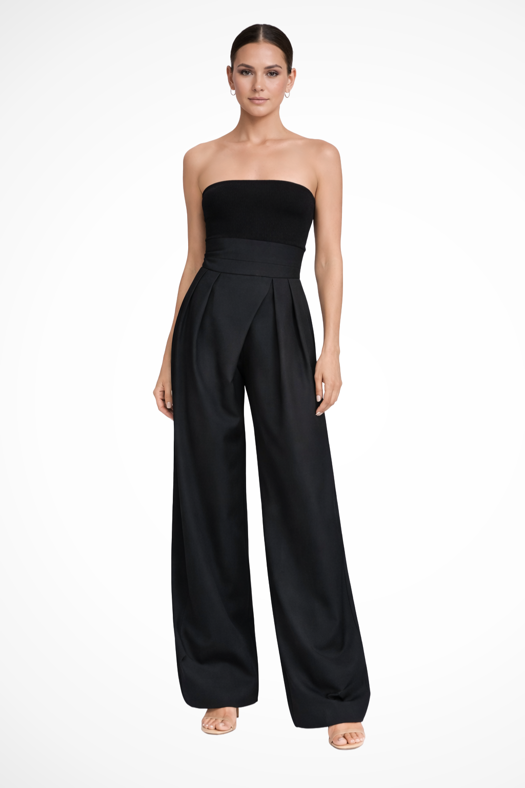 Camille | Women’s High Waisted Wide Leg Trousers