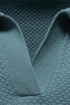 Alden | Men Textured Knit Short Sleeve Polo Shirt