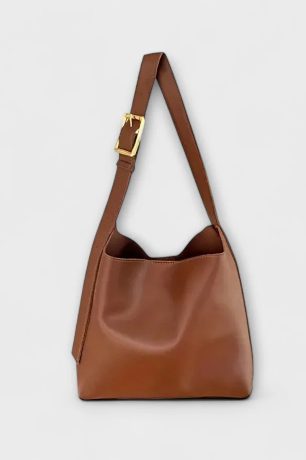 Lorne | Women Slouchy Gold Buckle Strap Shoulder Bag
