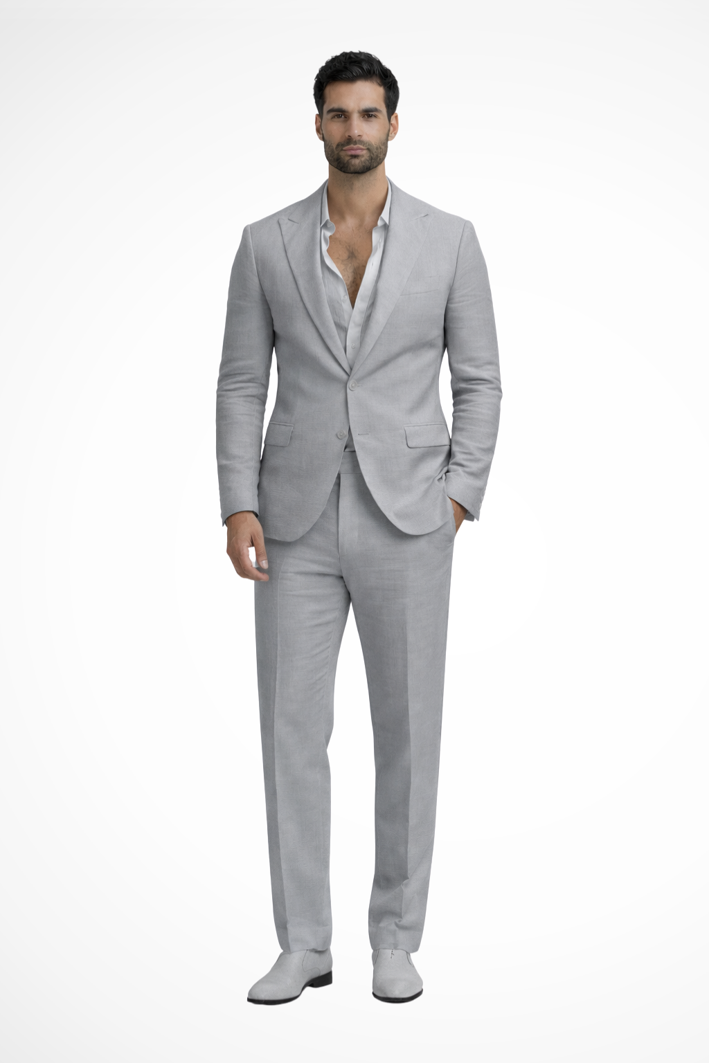 Monty | Men Relaxed Fit Linen Summer Wedding Guest Suit