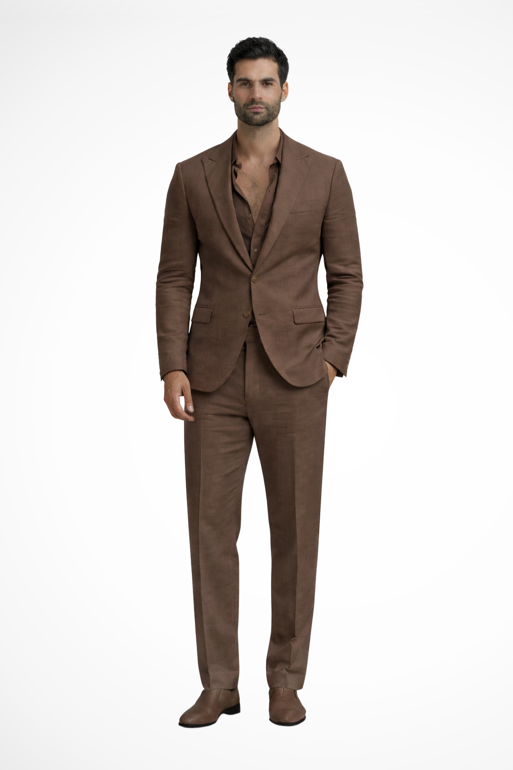 Monty | Men Relaxed Fit Linen Summer Wedding Guest Suit