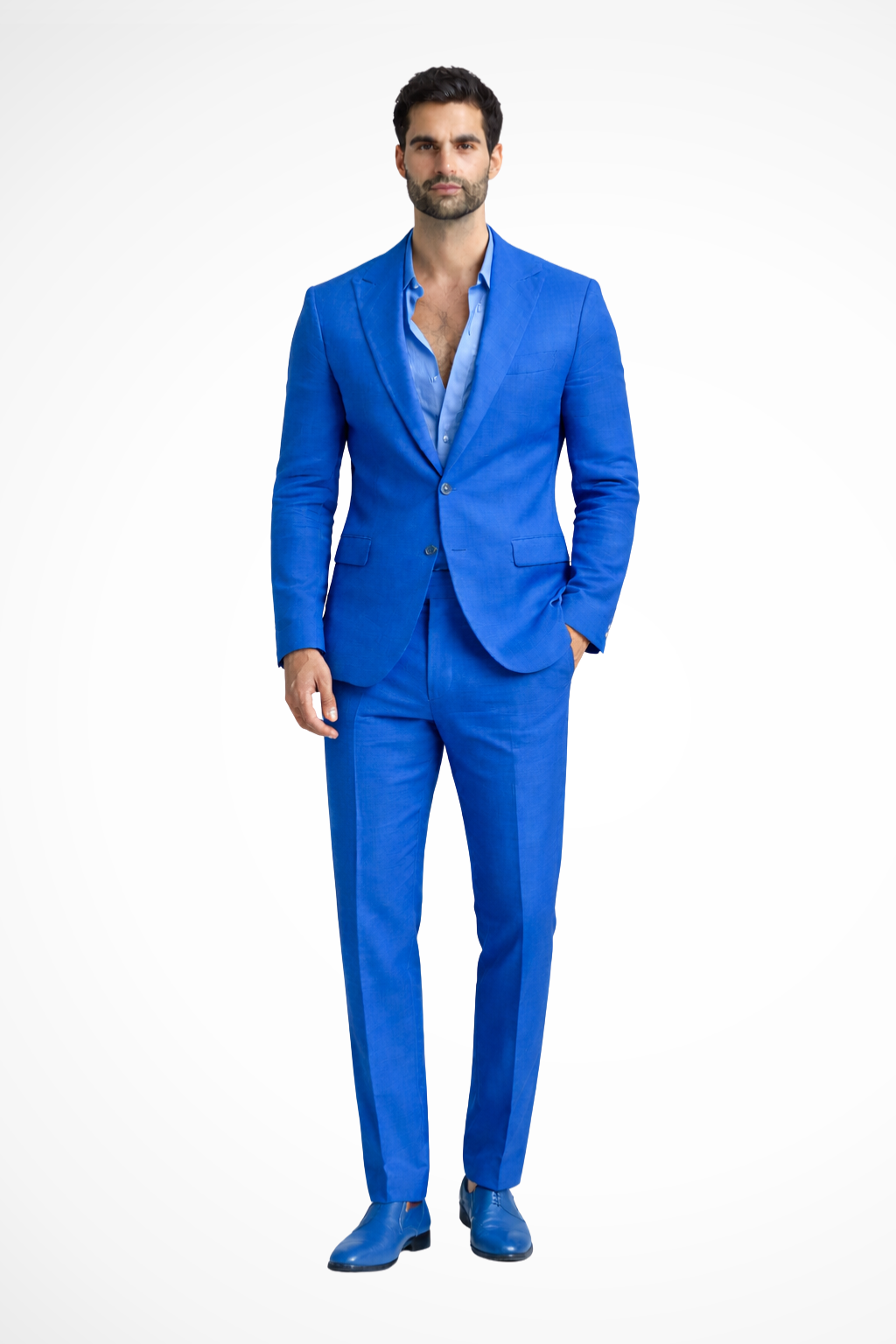Monty | Men Relaxed Fit Linen Summer Wedding Guest Suit