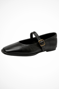 Georgiana | Women Square Toe Buckle Strap Mary Jane Ballet Flats