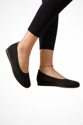 Dorothea | Women Knit Round Toe Slip On Ballet Flats