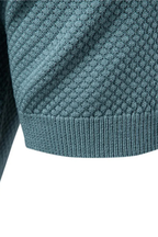 Alden | Men Textured Knit Short Sleeve Polo Shirt