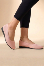 Dorothea | Women Knit Round Toe Slip On Ballet Flats