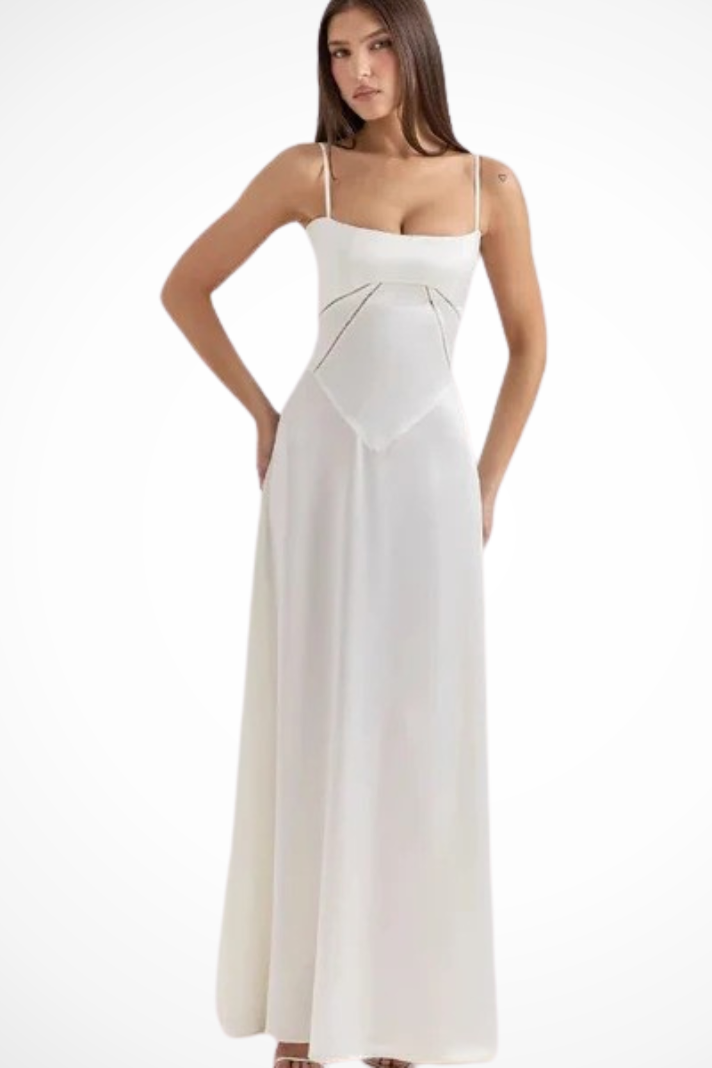 Lorenna | Women Satin Corset Wedding Guest Maxi Dress