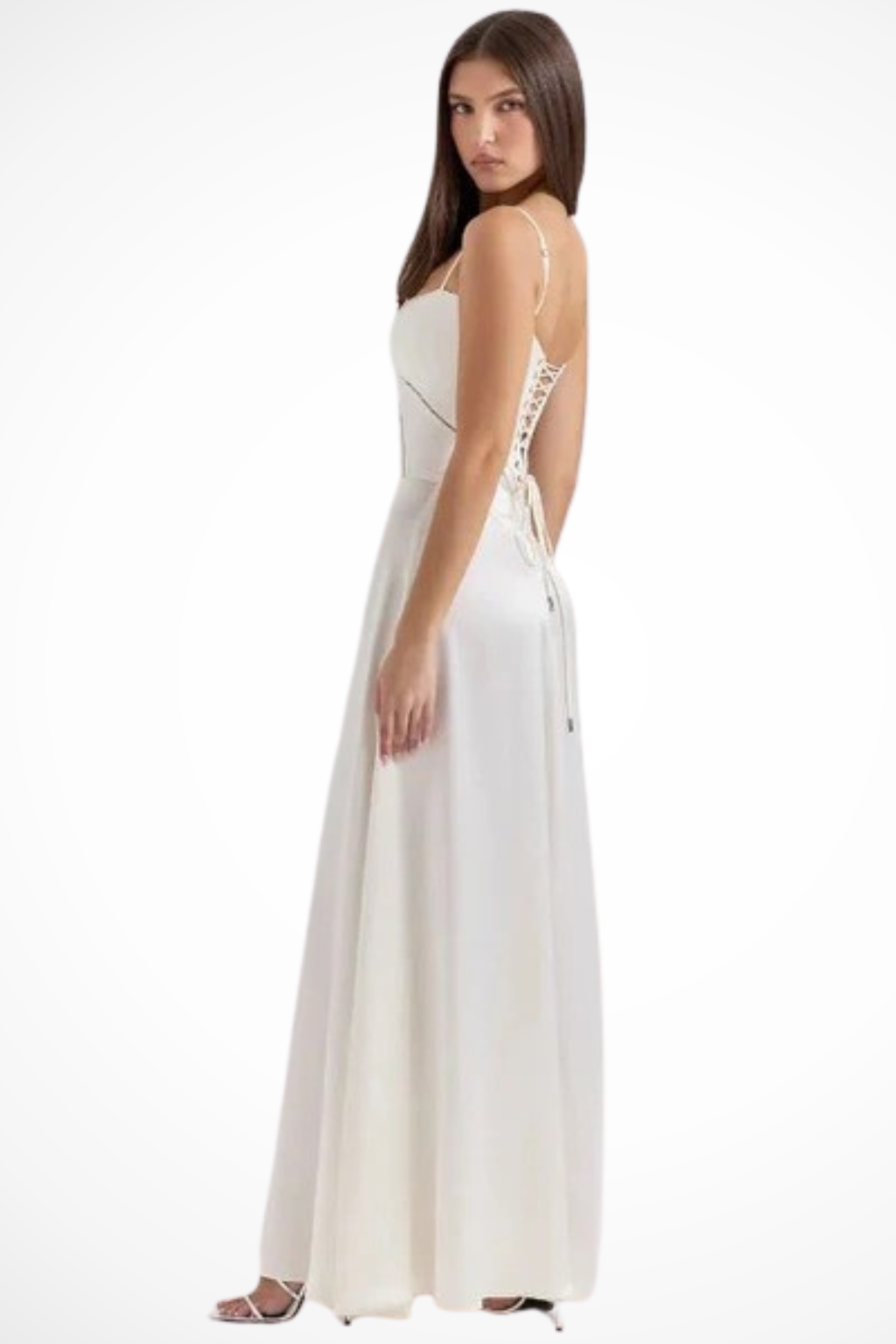 Lorenna | Women Satin Corset Wedding Guest Maxi Dress