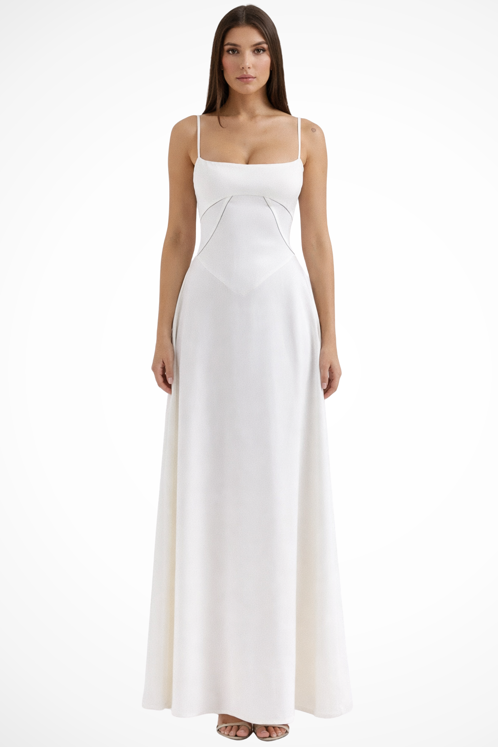 Lorenna | Women Satin Corset Wedding Guest Maxi Dress