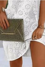 Lumière | Women V Neck Mini Dress Sleeveless Summer Dress